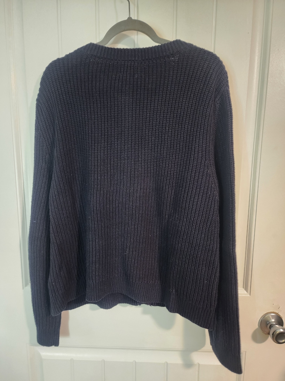 H&M Navy Button-Front Ribbed Cardigan - Picture 4 of 4